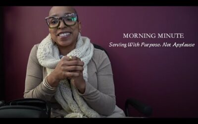 Serving With Purpose, Not Applause